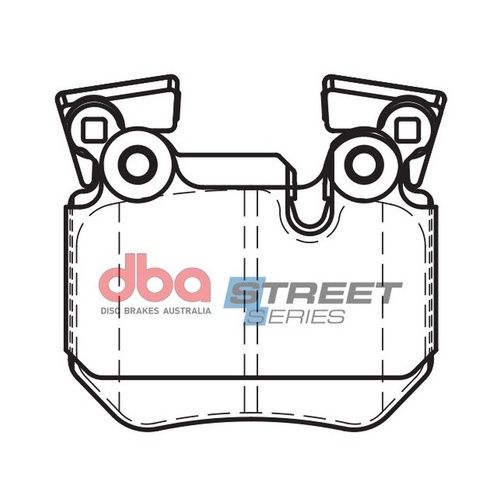 DBA DB2196SS Street Series Brake Pad Set Rear