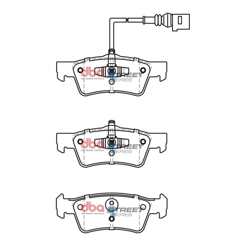 DBA DB2201SS Street Series Brake Pad Set Rear