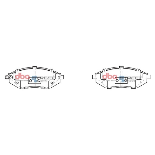 DBA DB2208SS Street Series Brake Pad Set Front