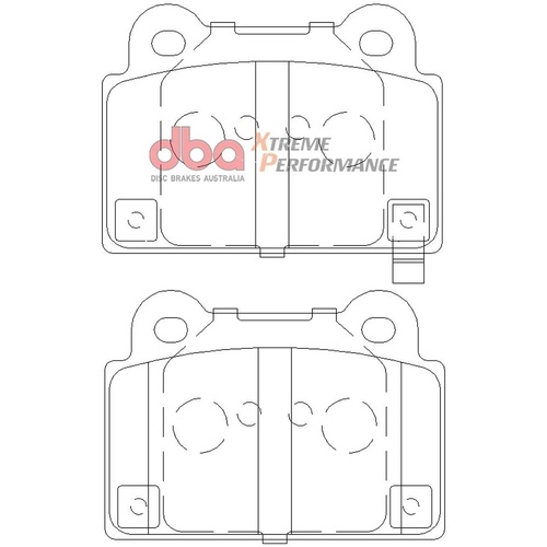 DBA DB2215XP Xtreme Performance Brake Pad Set Rear
