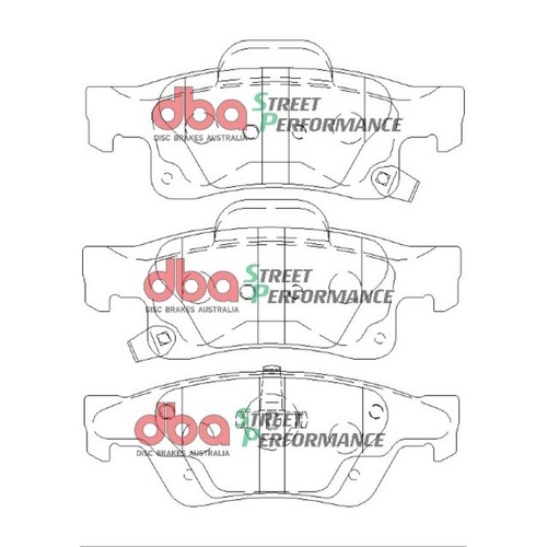 DBA DB2217SP Street Performance Brake Pad Set Rear