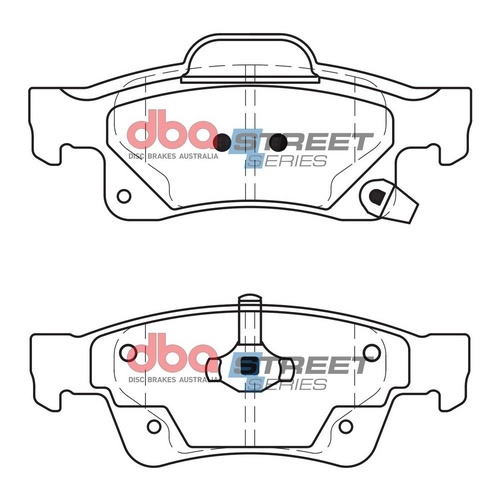 DBA DB2217SS Street Series Brake Pad Set Rear