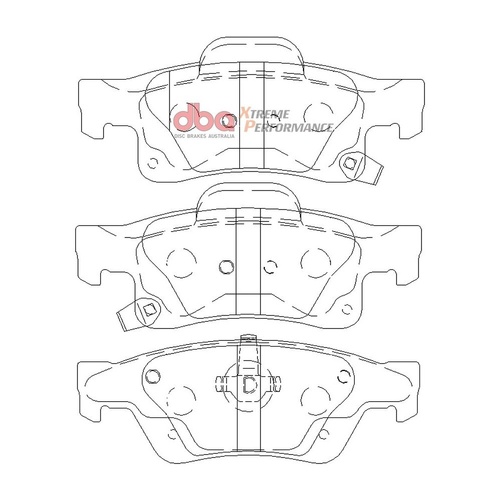 DBA DB2217XP Xtreme Performance Brake Pad Set Rear