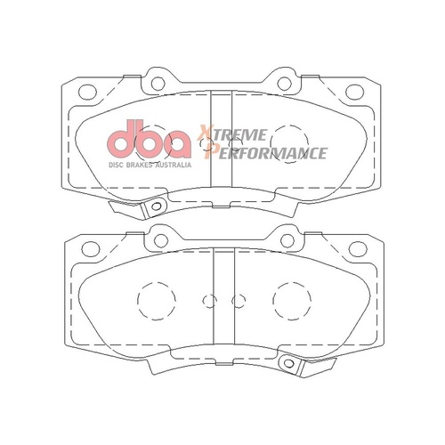 DBA DB2221XP Xtreme Performance Brake Pad Set Front
