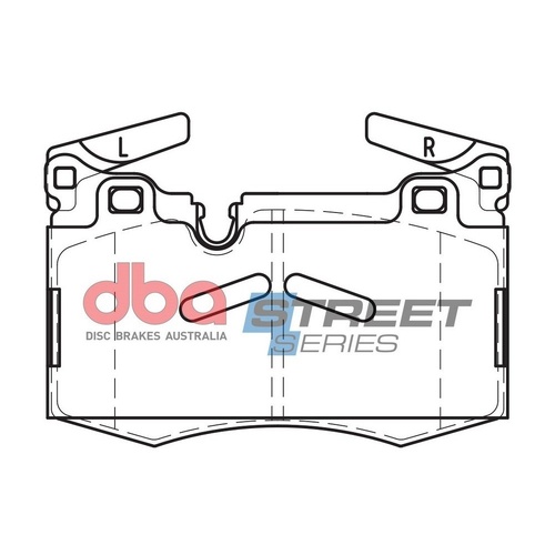 DBA DB2222SS Street Series Brake Pad Set Front