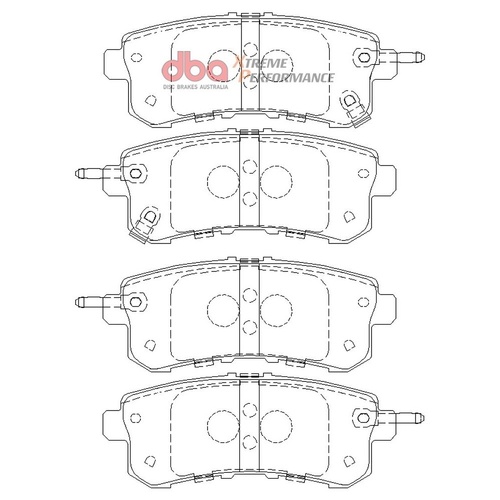 DBA DB2244XP Xtreme Performance Brake Pad Set Rear