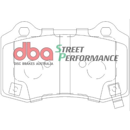 DBA DB2260SP Street Performance Brake Pad Set Rear