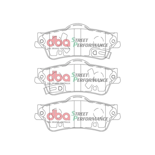 DBA DB2267SP Street Performance Brake Pad Set Rear