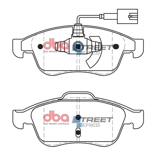 DBA DB2312SS Street Series Brake Pad Set Front
