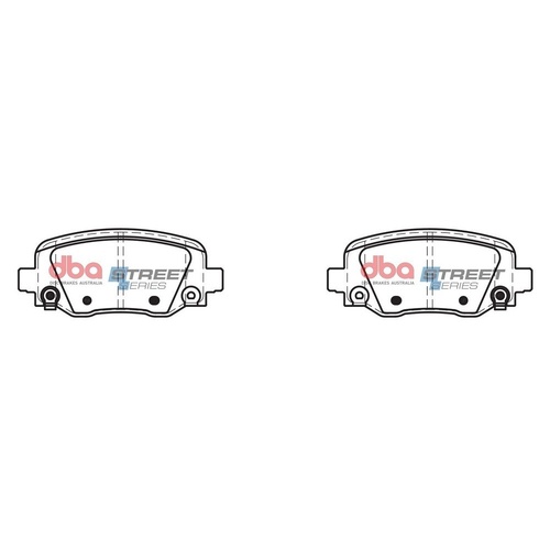DBA DB2338SS Street Series Brake Pad Set Rear