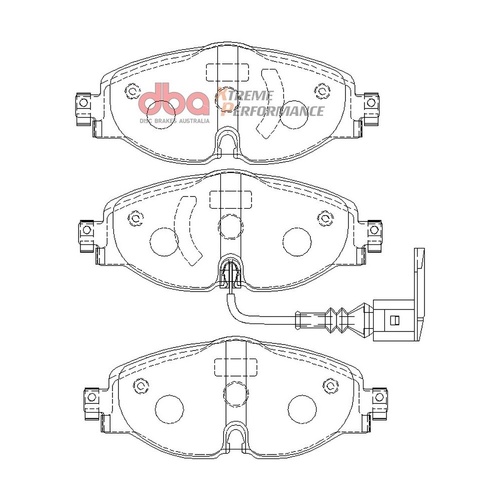 DBA DB2383XP Xtreme Performance Brake Pad Set Front