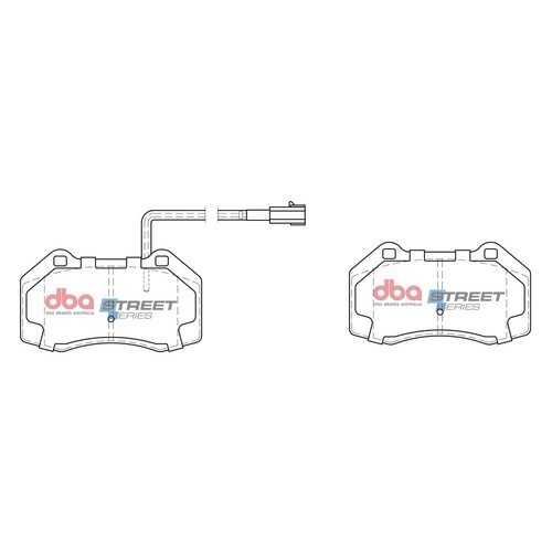 DBA DB2386SS Street Series Brake Pad Set Front