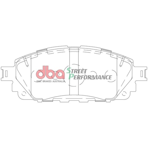 DBA DB2396SP Street Performance Brake Pad Set Front