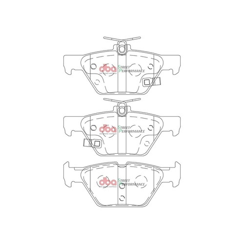 DBA DB2398SP Street Performance Brake Pad Set Rear