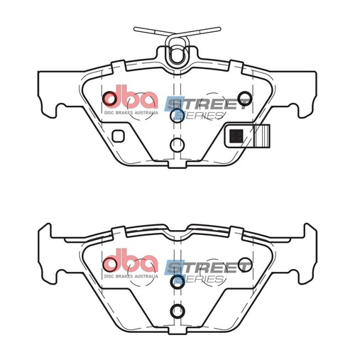 DBA DB2398SS Street Series Brake Pad Set Rear