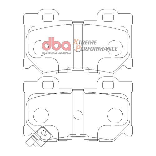 DBA DB2401XP Xtreme Performance Brake Pad Set Rear
