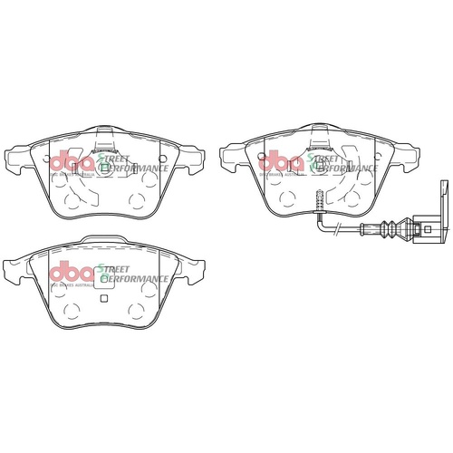 DBA DB2402SP Street Performance Brake Pad Set Front