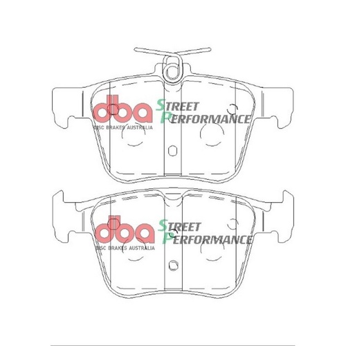 DBA DB2415SP Street Performance Brake Pad Set Rear