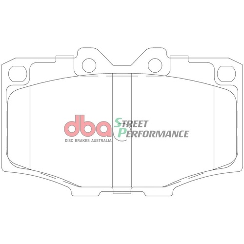 DBA DB288SP Street Performance Brake Pad Set Front