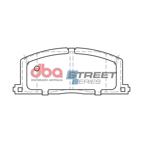DBA DB308SS Street Series Brake Pad Set Front