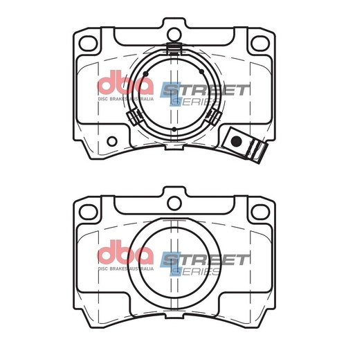 DBA DB406SS Street Series Brake Pad Set Front