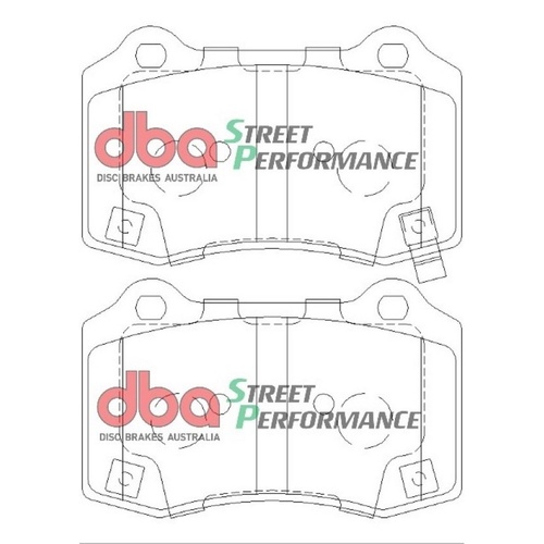 DBA DB8805SP Street Performance Brake Pad Set Rear