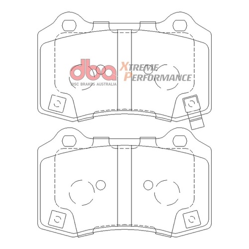 DBA DB8805XP Xtreme Performance Brake Pad Set Rear