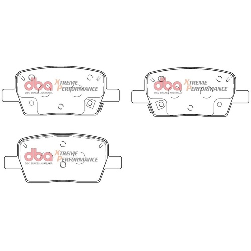DBA DB9105XP Xtreme Performance Brake Pad Set Rear