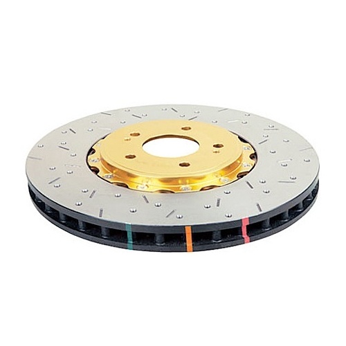 5000 Series 2 Piece Front Gold Slotted Rotor - 350mm Rotor (DBA52224GLDS)