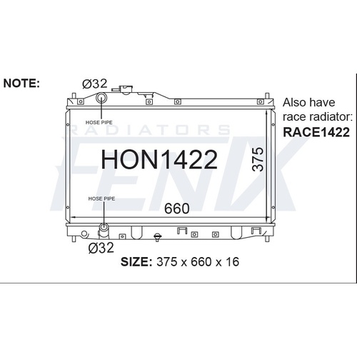 Radiator (HON1422-PA26M)