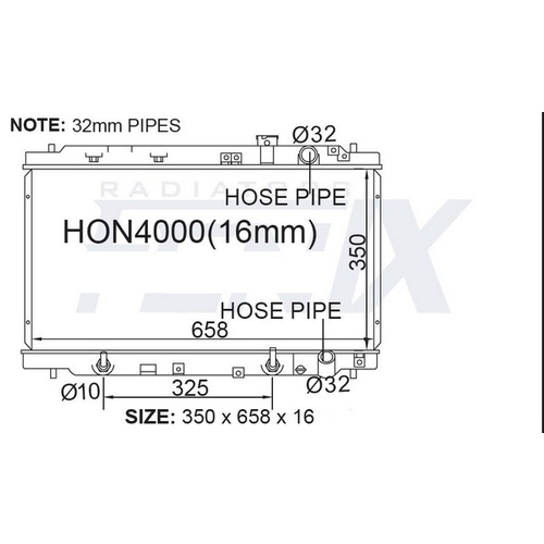 Radiator (HON4000-PA16A)