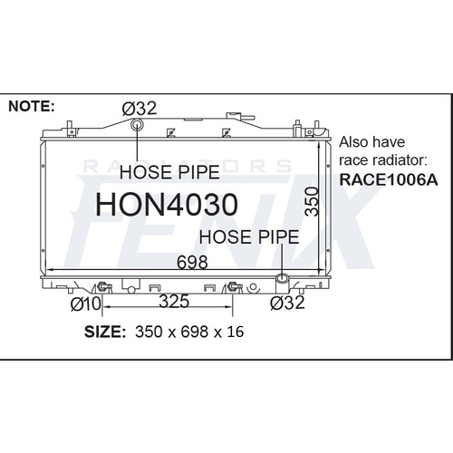Radiator (HON4030-PA16A)