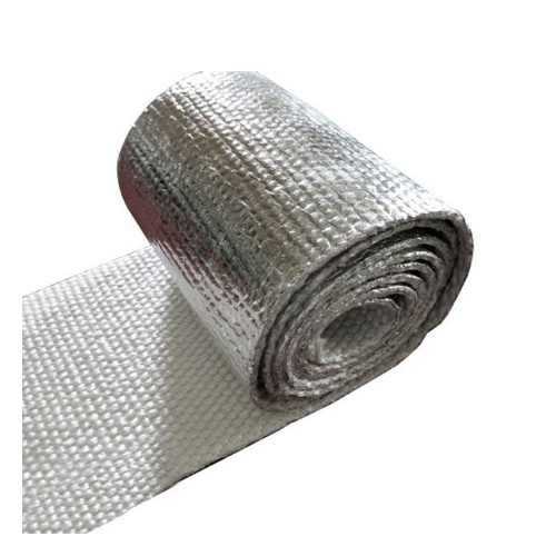 Heat Shield Tape - 2mm Thick, 50mm Wide 7.5 metre. Silver 550c (HWH08)
