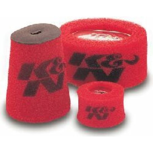 Red Foam Oval Straight Precharger Filter Wrap (KN25-3340)