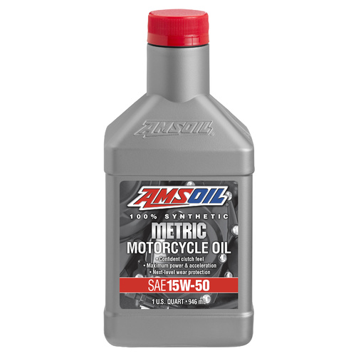 Amsoil Metric 4-Stroke 15W-50 Motorcycle Oil MFF