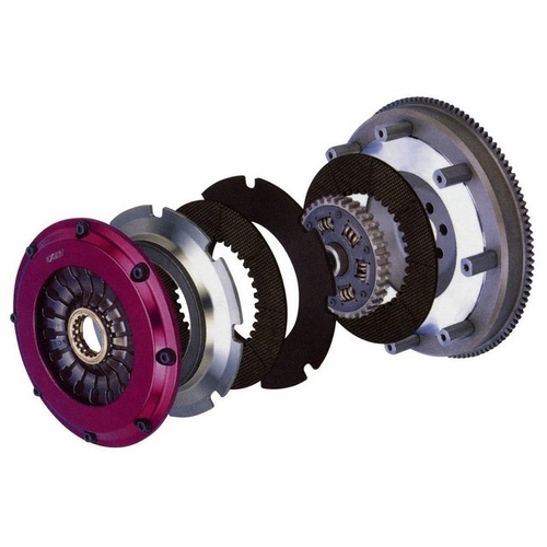 Exedy Hyper Twin Plate CARBON-D (Carbon Friction Material, Sprung Clutch Disc) MM022HDMC1