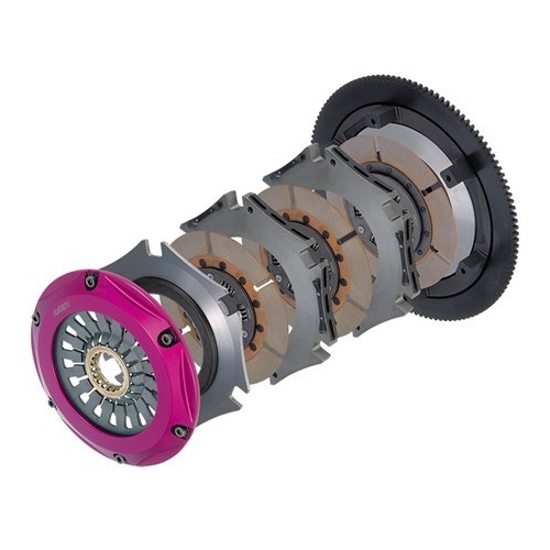 Exedy Hyper Triple Plate (Ceramic Friction Material, High Clamp Load, Rigid Clutch Disc) MM023HR