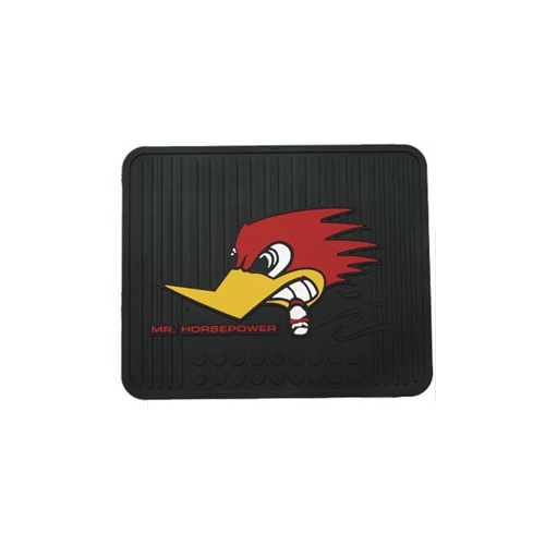 Utility Rubber Floor Mats - Clay Smith With Woodpecker Logo