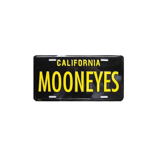Mooneyes Metal License Plate MNMG081BK
