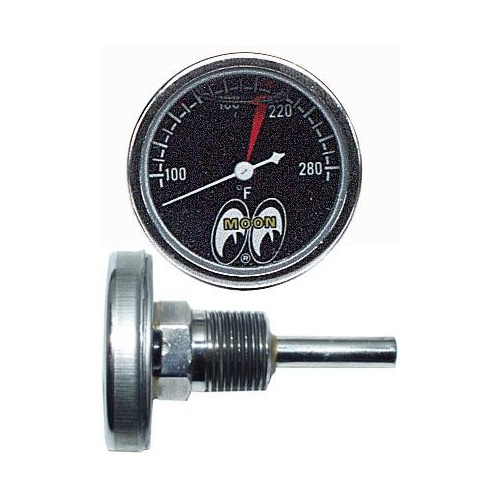 Mooneyes 1-1/2" Water Temp Gauge 100-280° F MNMPG109SLF