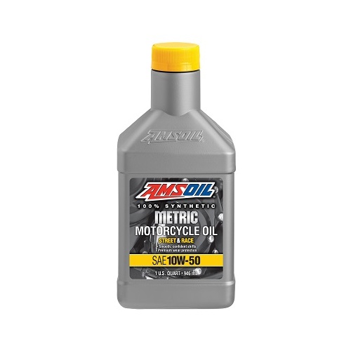 AMSOIL 10W-50 Synthetic Metric® Motorcycle Oil 