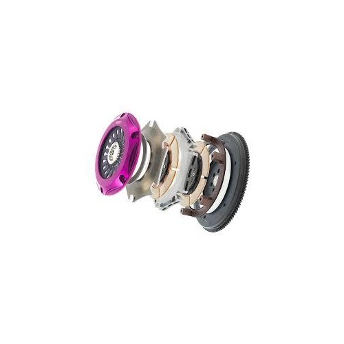 Exedy Hyper Twin Plate Multi Clutch Kit PULL TYPE 02/1993-On (CERAMIC FRICTION MATERIAL, SPRUNG CLUTCH DISC) (NM042SD)