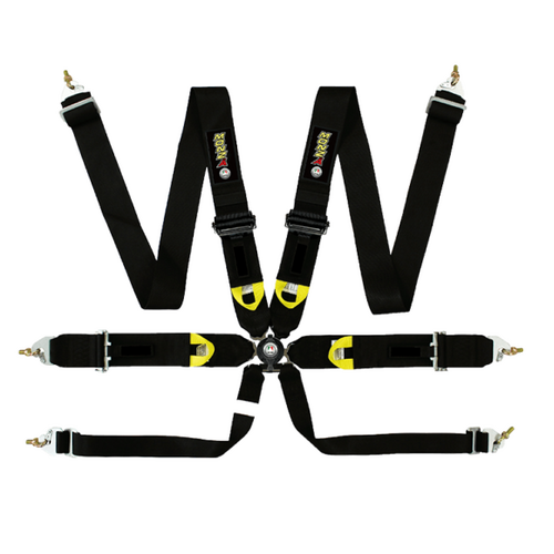(FIA) 6-Point Racing Harness Quick Release (Black)