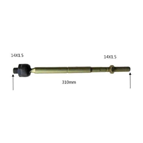 Rack End - 310mm tre 14mm, 1.5x 14mm