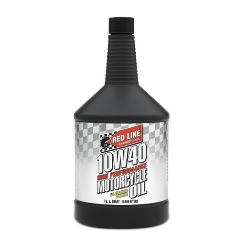 10W40 Motorcycle Oil - 1 Quart Bottle (946ml) (RED42404)