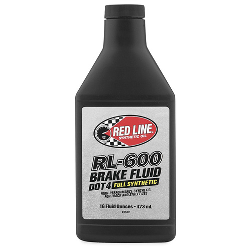 RL-600 DOT 4 Brake Fluid - 16oz Bottle (473ml) (RED90402)