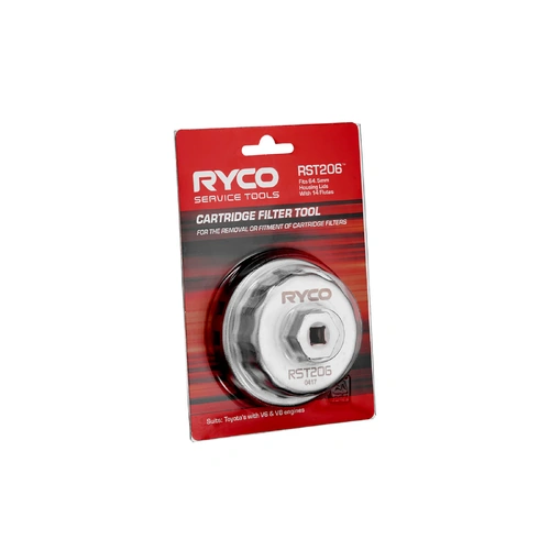 Ryco 64.5mm 14-Flute Cartridge Oil Filter Removal Cup RST206