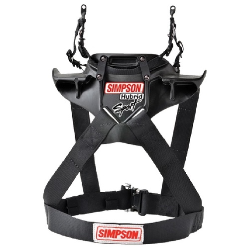 Hybrid Sport - Head & Neck Restraint - Medium - Chest 40-44", Quick Release Sliding Tethers, SFI 38.1