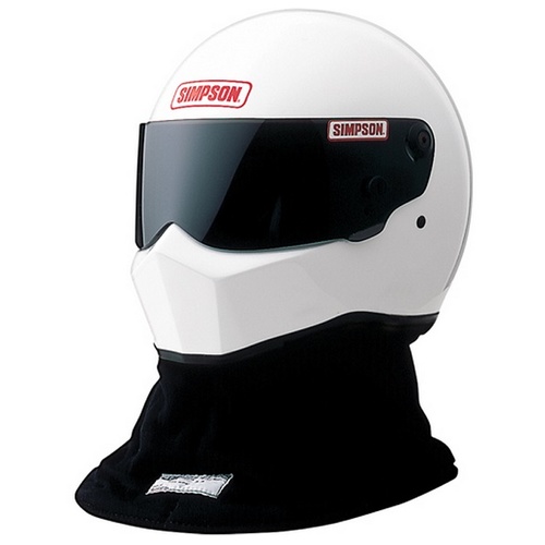 Drag Bandit Helmet - XX-Large (7-7/8" - 8"), White, Snell SA Approved, With Head Sock