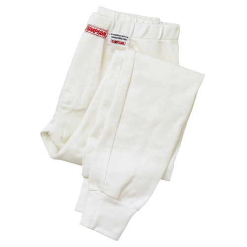 Soft Knit Nomex Underwear - Medium, White Bottom, SFI & FIA Approved